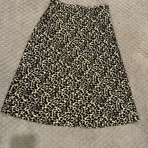 J. Crew midi leopard skirt. Size medium. Never worn.
